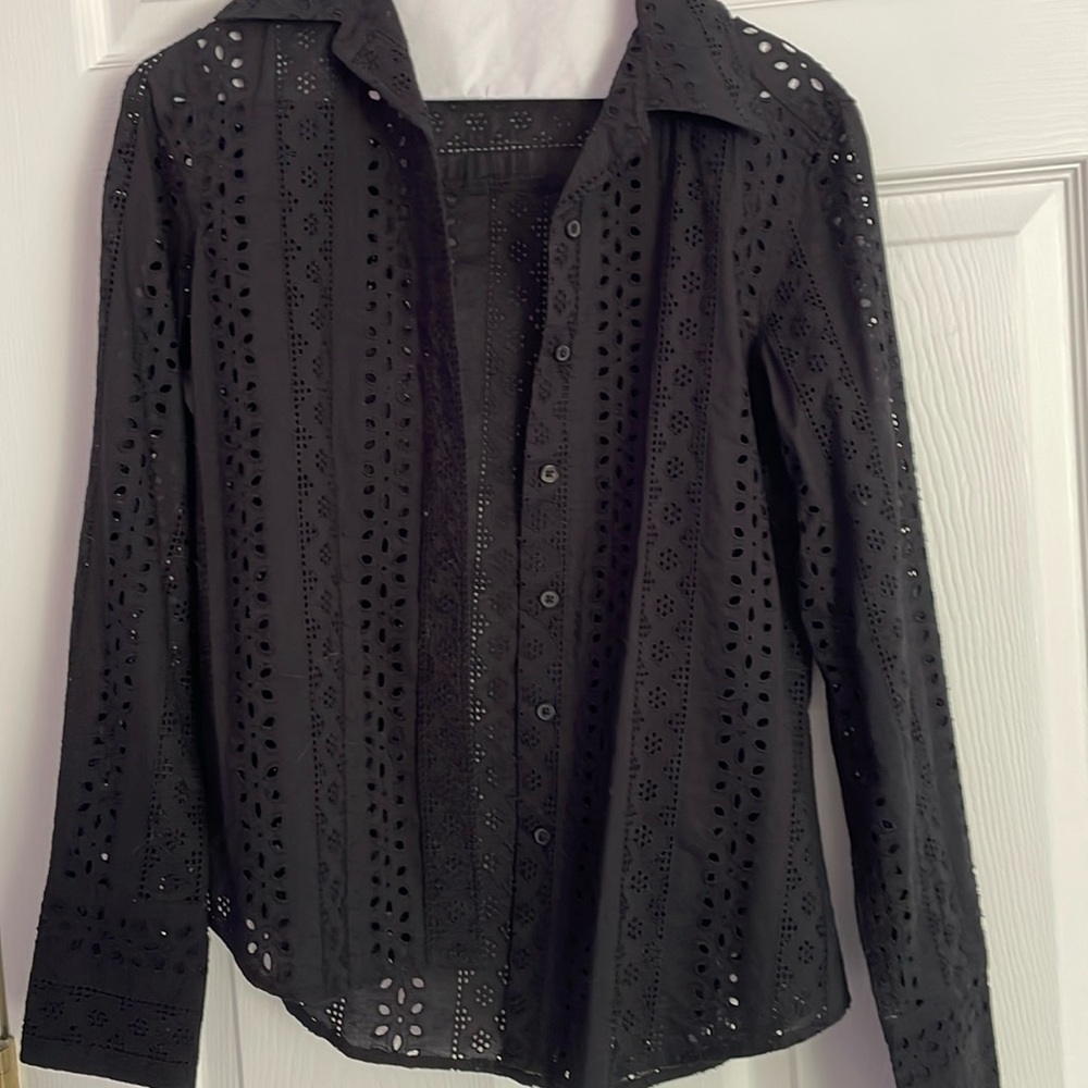 Black size 6 111State cutout blouse